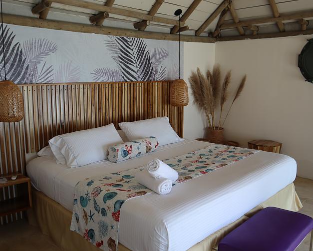 Cabaña con vista al mar