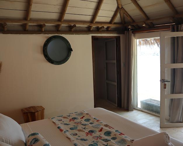 Cabaña con vista al mar