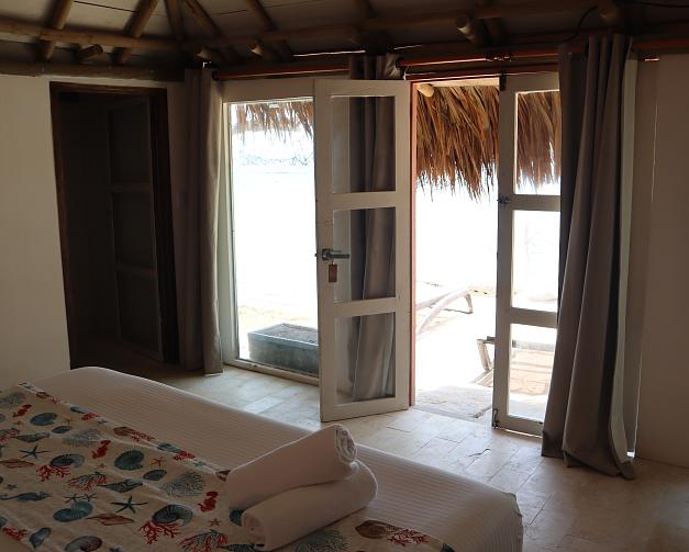 Cabaña con vista al mar