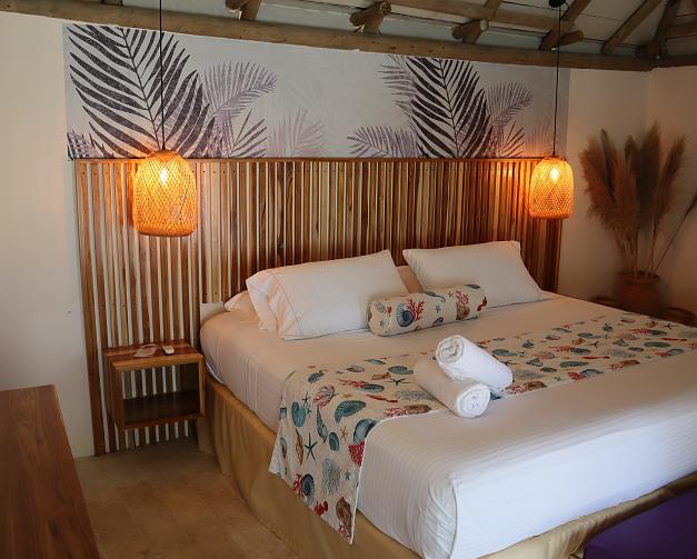 Cabaña con vista al mar